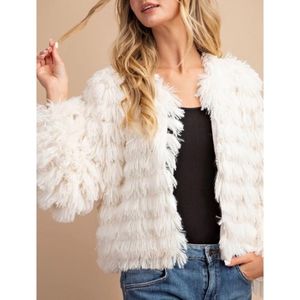 Shaggy Layered Faux Fur Jacket